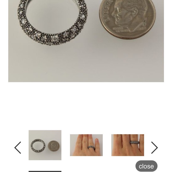 Pandora Cosmic Stars Ring 925 Sterling Silver Band Sparkle 190915CZ, Size 7.5-8 - Picture 4 of 4